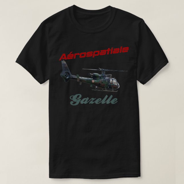 Arospatiale Gazelle Hubschrauber sa 341 gazelle sa T-Shirt (Design vorne)