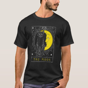 Arot-Karte Halbmond Und Katze Grafik T-Shirt