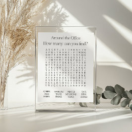 Around the Office Word Search Poster