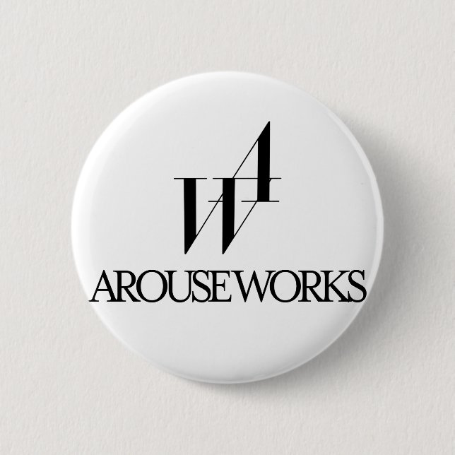 AROUSE WORKSロゴ BUTTON (Vorderseite)