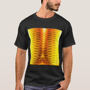 Arowana-Fischschuppenmuster Geschmolzenes Gold T-Shirt
