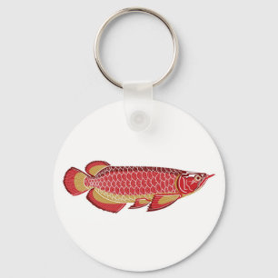 Arowana Knopf-Schlüsselanhänger Schlüsselanhänger