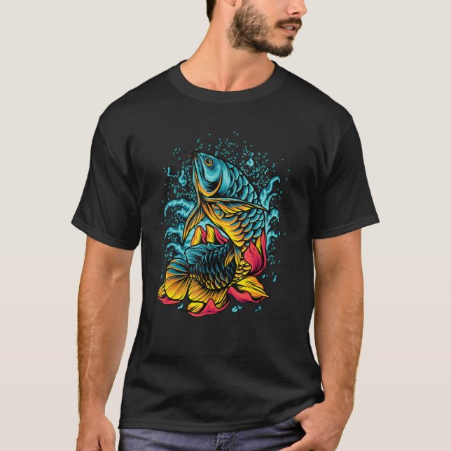 Arowana Koi Carp Nishikigoi Fish T-Shirt (Vorderseite)