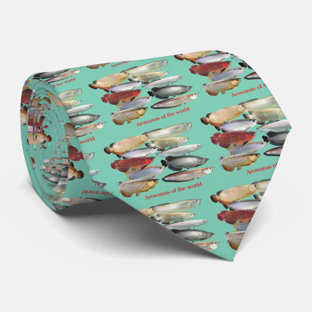 Arowanas of the world krawatte (Gerollt)
