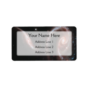 Arp 273 Galaxy Pair (Hubble Telescope) Adressaufkleber