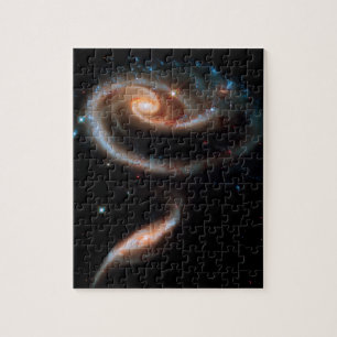 Arp 273 Rosen-Galaxien Hubble Weltraum-Foto