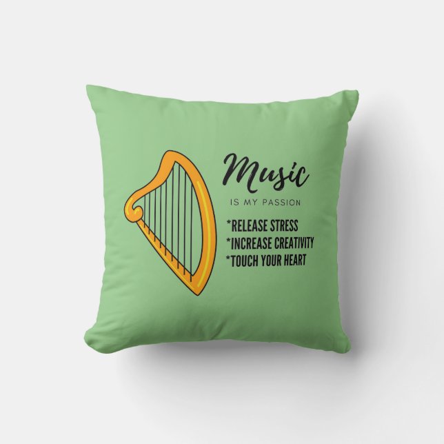 Arpa, Musikliebhaberbeutel Kissen (Vorderseite)