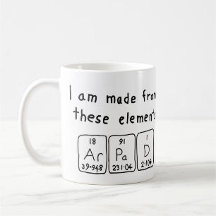 Árpád Periodische Tasse des Tabellennamens
