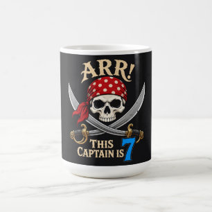 Arr! Dieser Kapitän ist 7 - Pirat zum 7. Geburtsta Kaffeetasse
