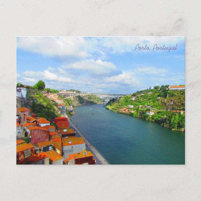 Arrábida Bridge ~ Hafen, Portugal, Postkarte (Vorderseite)