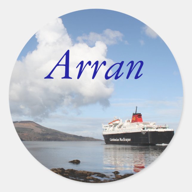 Arran, Schottland Runder Aufkleber (Vorderseite)