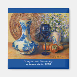 "Arrangements in Blue & Orange" Magnet