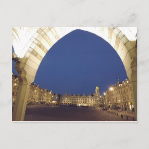 Arras-Platz in der Nacht Postkarte