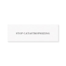 ARRÊTER DE CATASTROPHISER Auto-Parler Mini carte n
