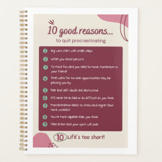 Arrêter de procrastiner le planificateur quotidien