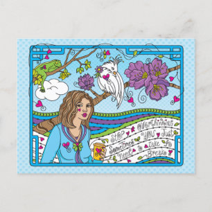 Arrêter la carte postale Overthinking_