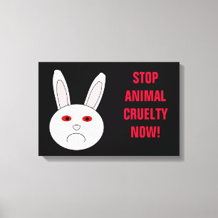 Arrêter la cruauté animale maintenant toile Imprim