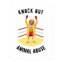 Arrêter la maltraitance animale | Posters de chien