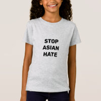 Arrêtez la haine asiatique, enfants T-shirt enfant