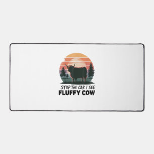 Arrêtez La Voiture Voir Fluffy Cow Highland Cow Fa