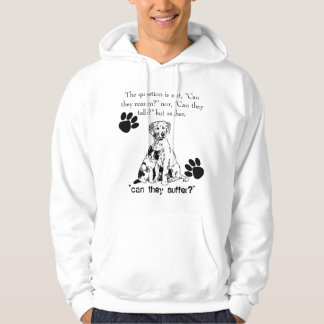 ARRÊTEZ l'abus animal ! sweat - shirt à capuche