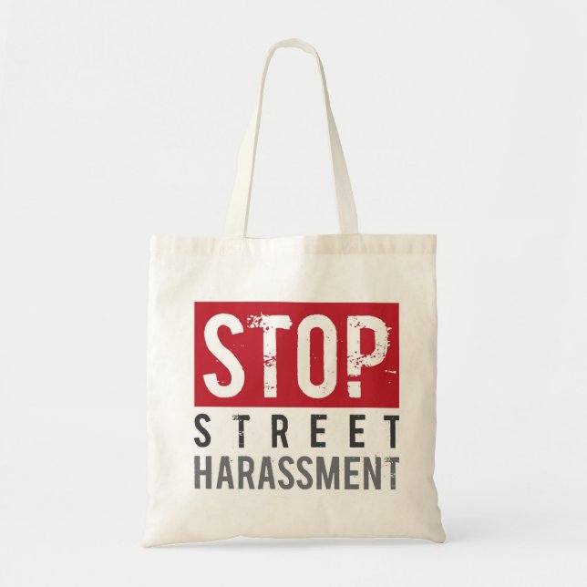 Arrêtez le sac fourre-tout à harcèlement de rue (Devant)