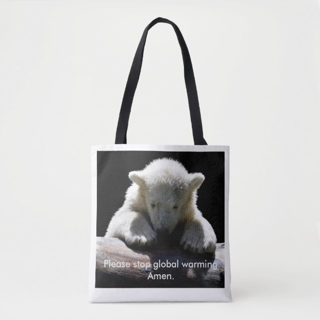 Arrêtez le sac fourre-tout à ours blanc de (Devant)