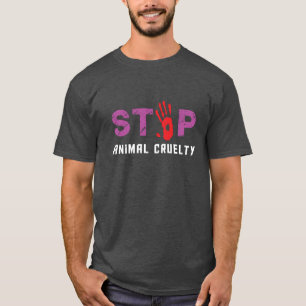 Arrêtez le T-shirt animal de cruauté
