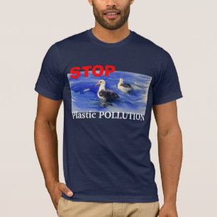 ARRÊTEZ le T-shirt en plastique de pollution