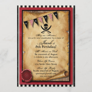 Arrgh! Piraten-Geburtstags-Party Einladung
