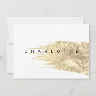 ARRIÈRE | Carte de faire-part de naissance artisti