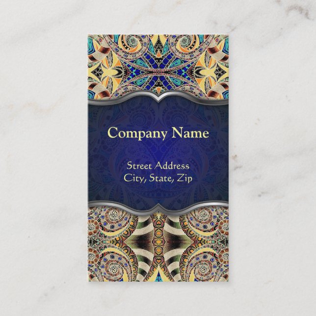 Arrière - plan abstrait floral de carte de visite (Devant)