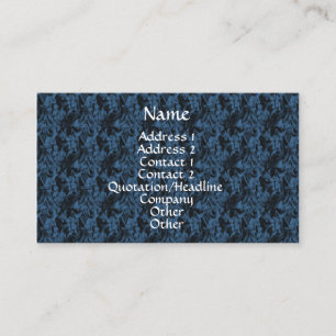 Arrière - plan Bleu Satin Élégant Carte de visite