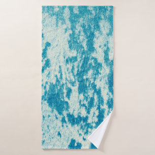 Arrière - plan bleu texturé en tissu dense. Con