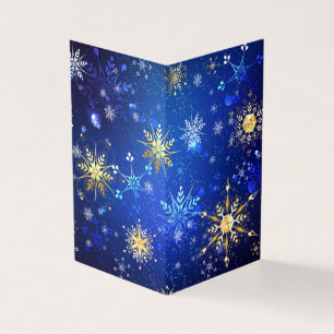 Arrière - plan Bleu XMAS avec des flocons de neige