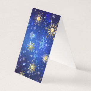 Arrière - plan Bleu XMAS avec des flocons de neige