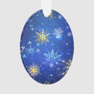 Arrière - plan Bleu XMAS avec des flocons de neige