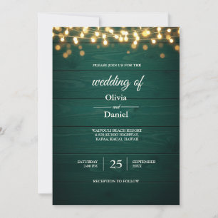 Arrière - plan de Faire-part de mariage en bois Tu