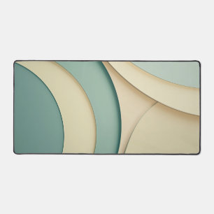 Arrière - plan de formes courbes en beige et vert
