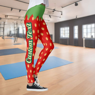 Arrière - plan de fraises Leggings Motifs
