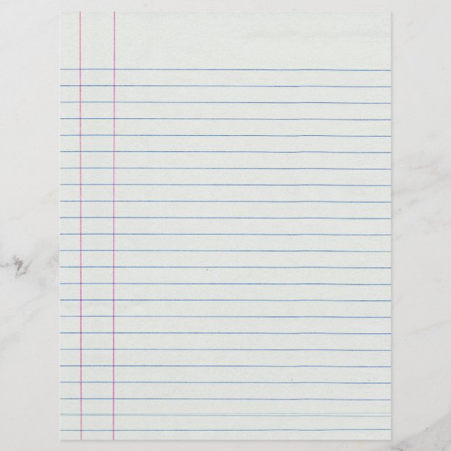 Arrière - plan de papier scolaire linéaire (Devant)