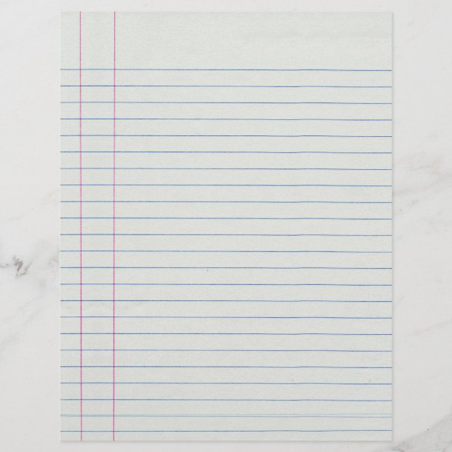 Arrière - plan de papier scolaire linéaire (Devant)
