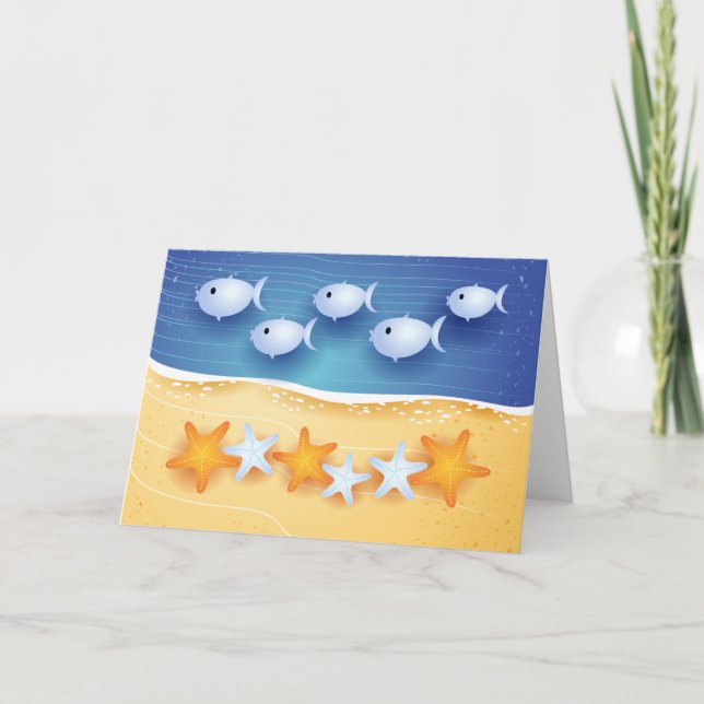 Arrière - plan de plage, carte (Devant)