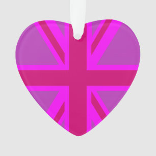 Arrière - plan du drapeau britannique Hot Pink Uni