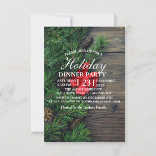 arrière - plan en bois avec invitation noël