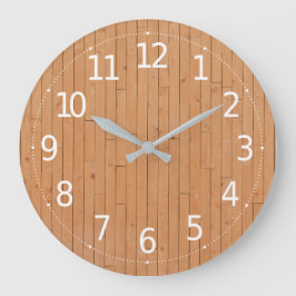 Arrière - plan en bois Brown simple | Horloge mura
