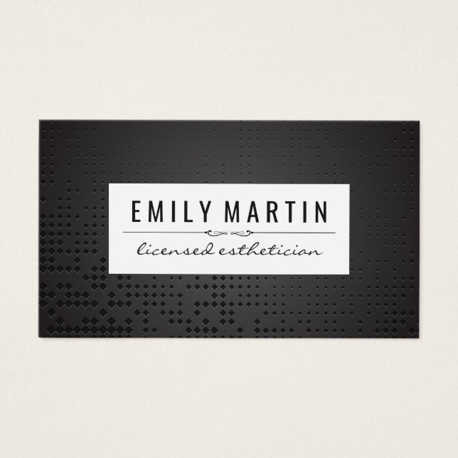 Arrière - plan en métal noir | Cadre blanc (Devant)