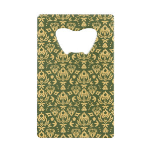 Arrière - plan floral en bois de motif de damass