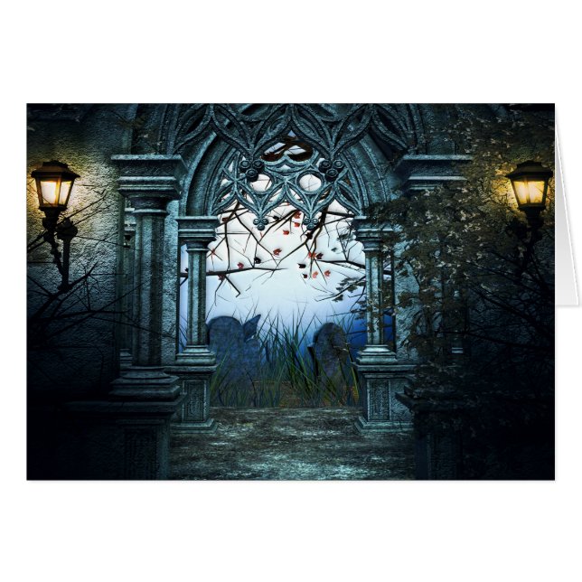 Arrière - plan foncé de cimetière (Devant horizontal)