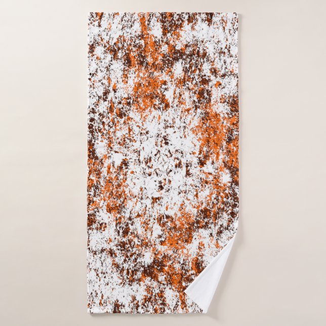 Arrière - plan grunge brun foncé. Noir blanc orang (Serviette de bain)